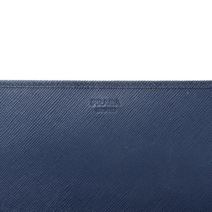 Prada Saffiano Metal Oro Chain Wallet Bleuette 6 of 15