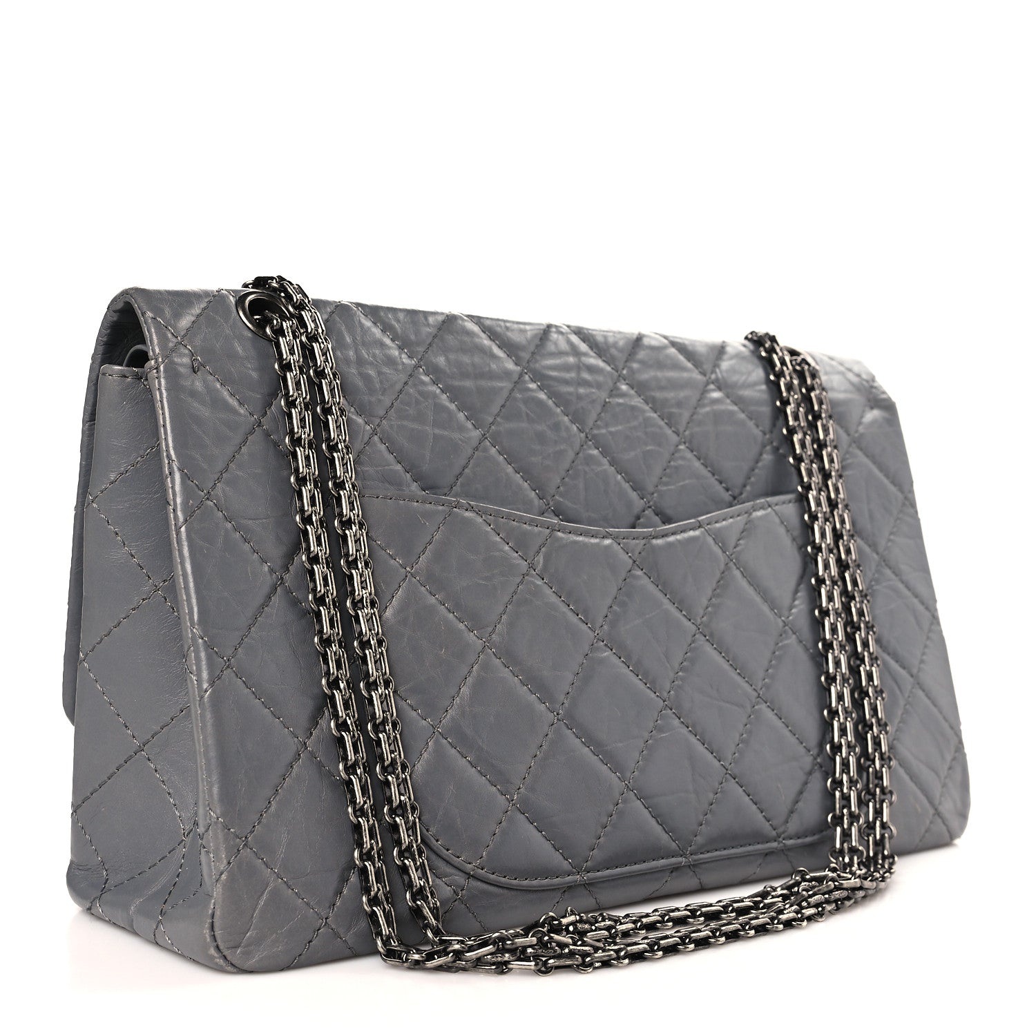 Chanel Aged Calfskin Quilted 2.55 Reissue 227 Flap Grey 3 of 9