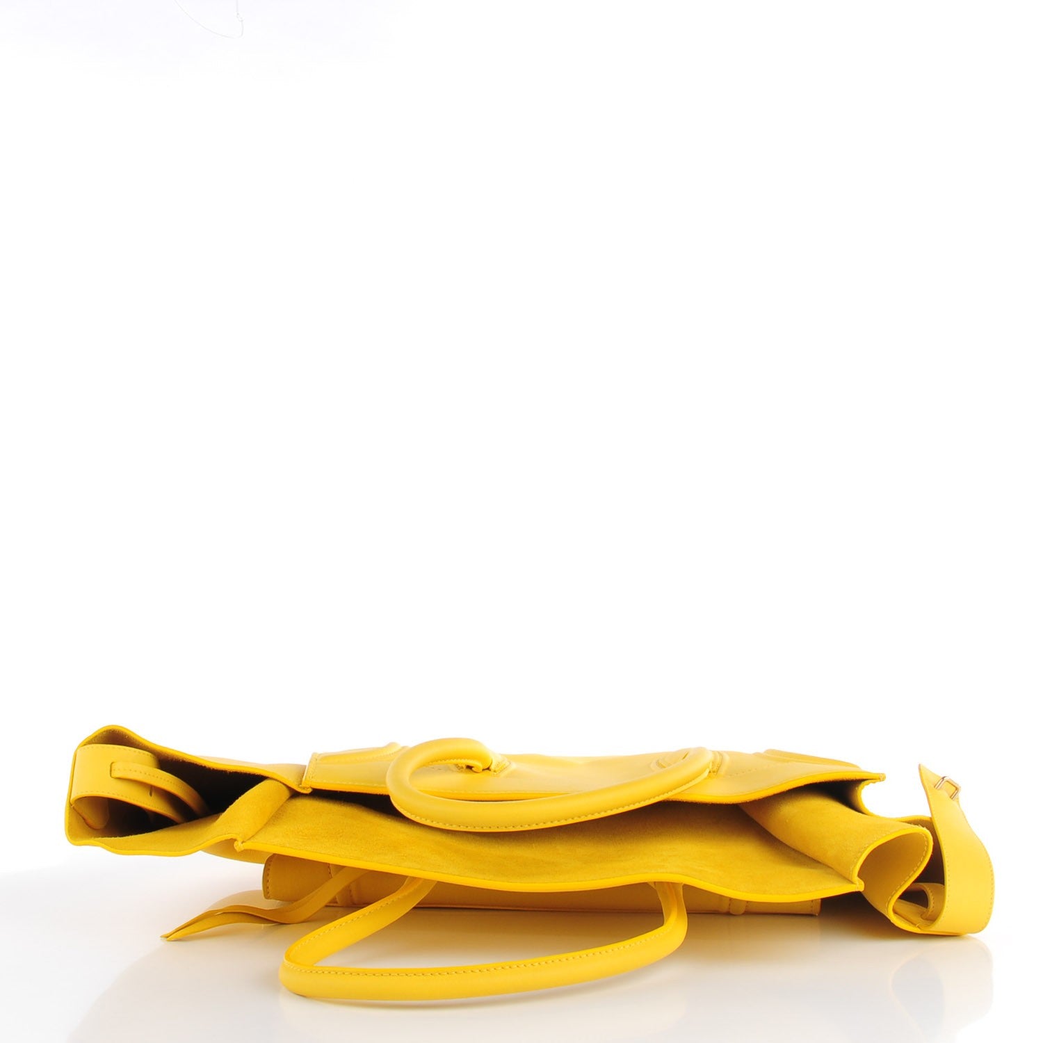 Celine Supple Calfskin Large Phantom Luggage Sun Yellow 6 of 10