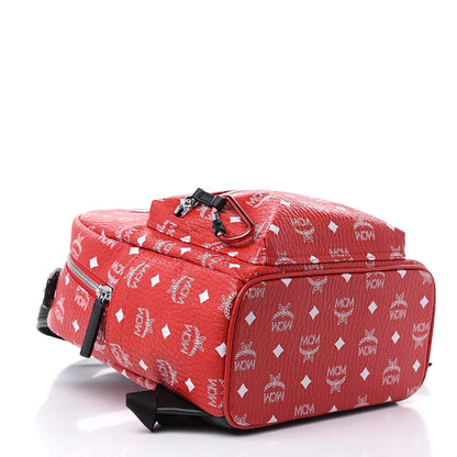 MCM Visetos Small Stark Backpack Red 4 of 8