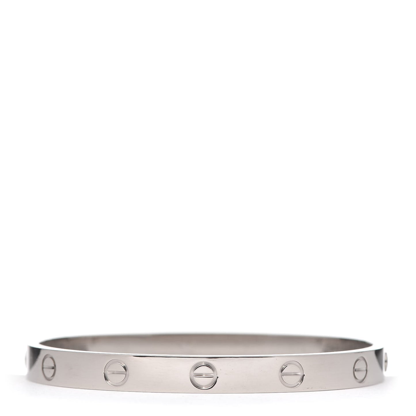 18K White Gold LOVE Bracelet 17