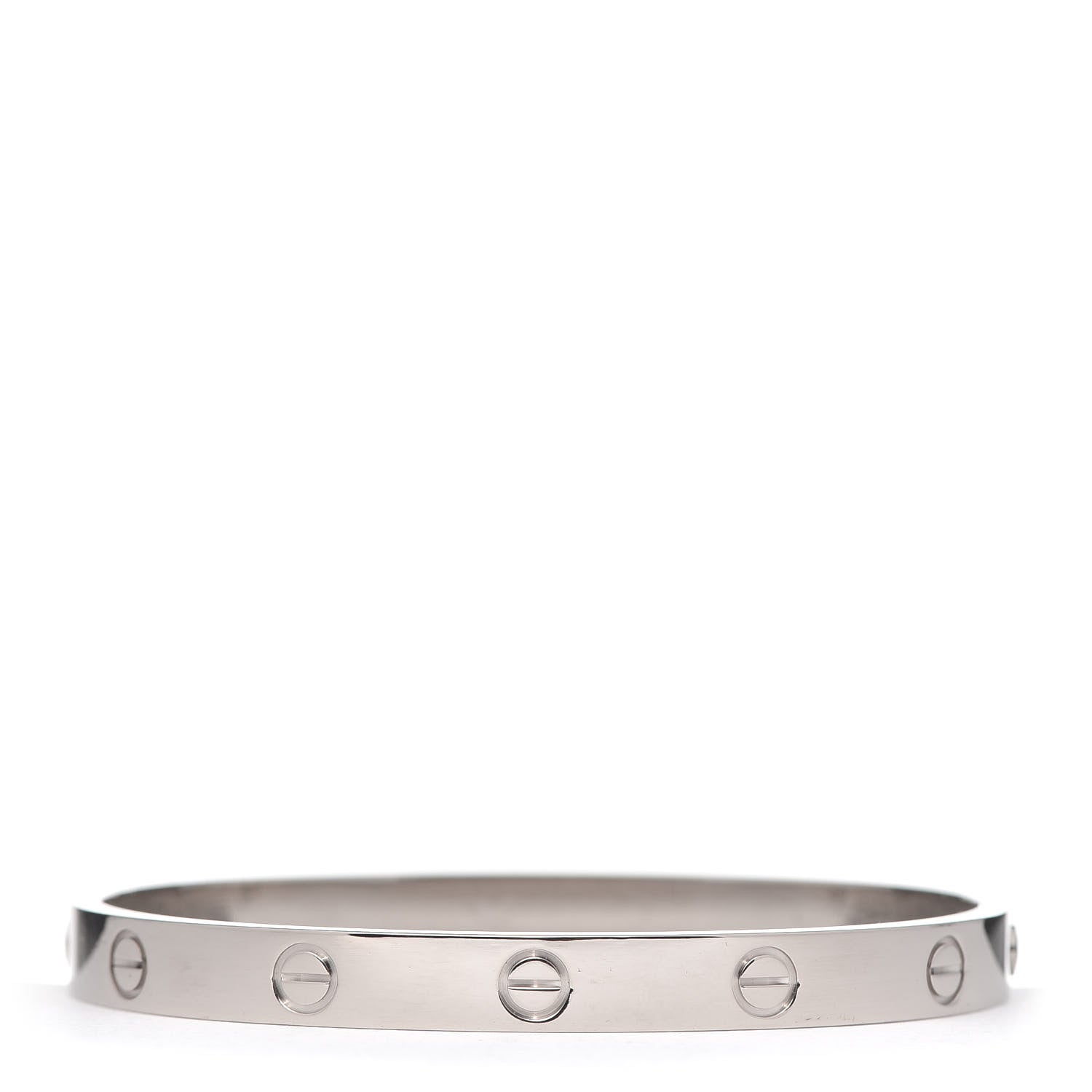 Cartier 18K White Gold LOVE Bracelet 17 3 of 6