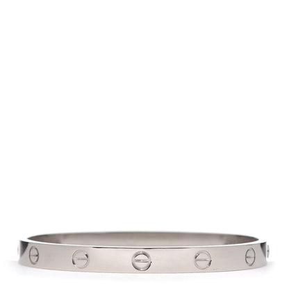 Cartier 18K White Gold LOVE Bracelet 17 3 of 6