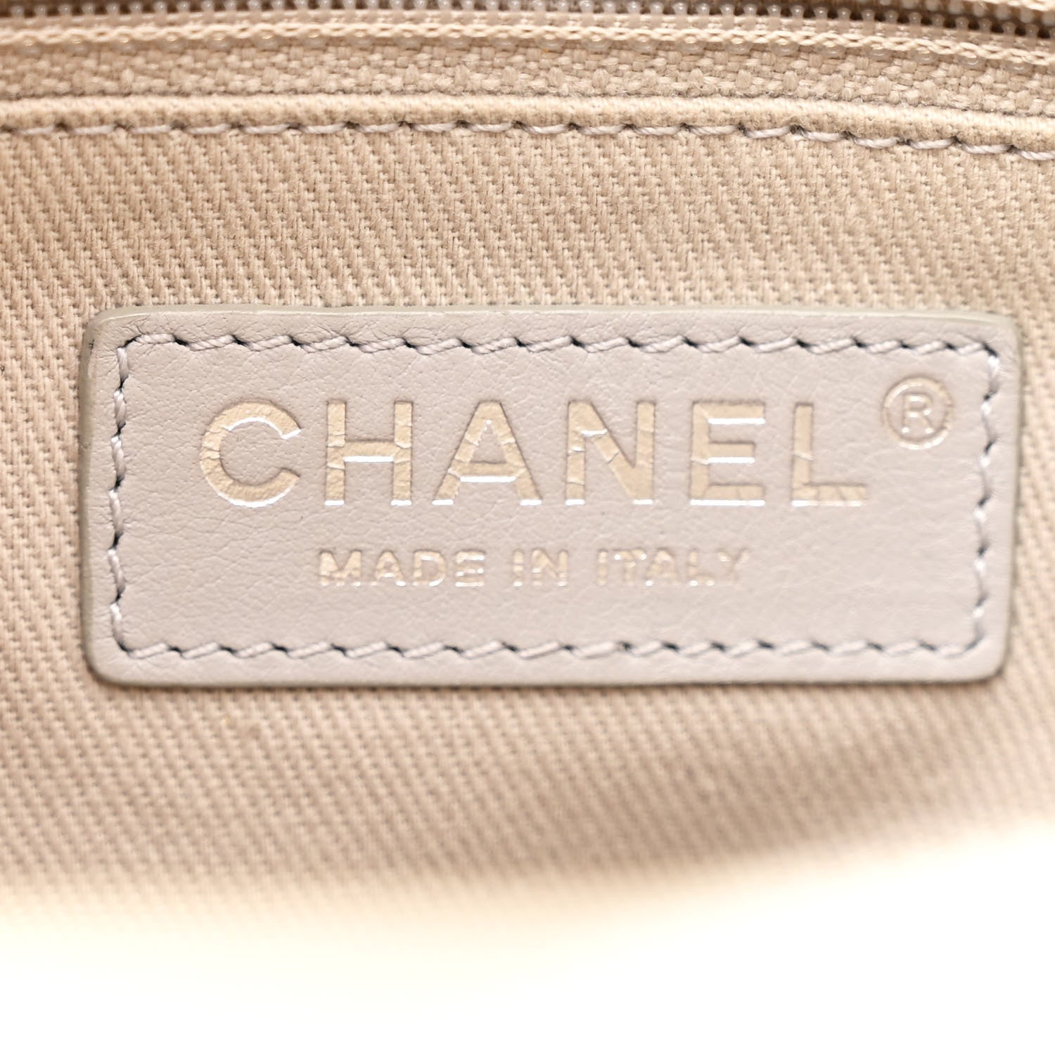 Chanel Calfskin Tweed Quilted Small Tote White Multicolor 7 of 12