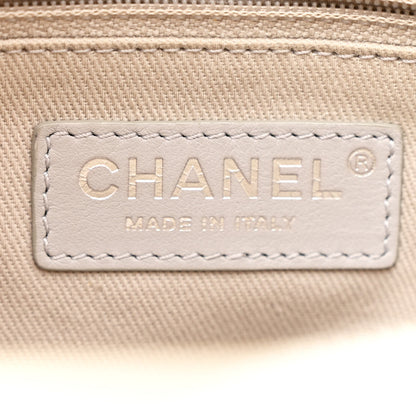 Chanel Calfskin Tweed Quilted Small Tote White Multicolor 7 of 12