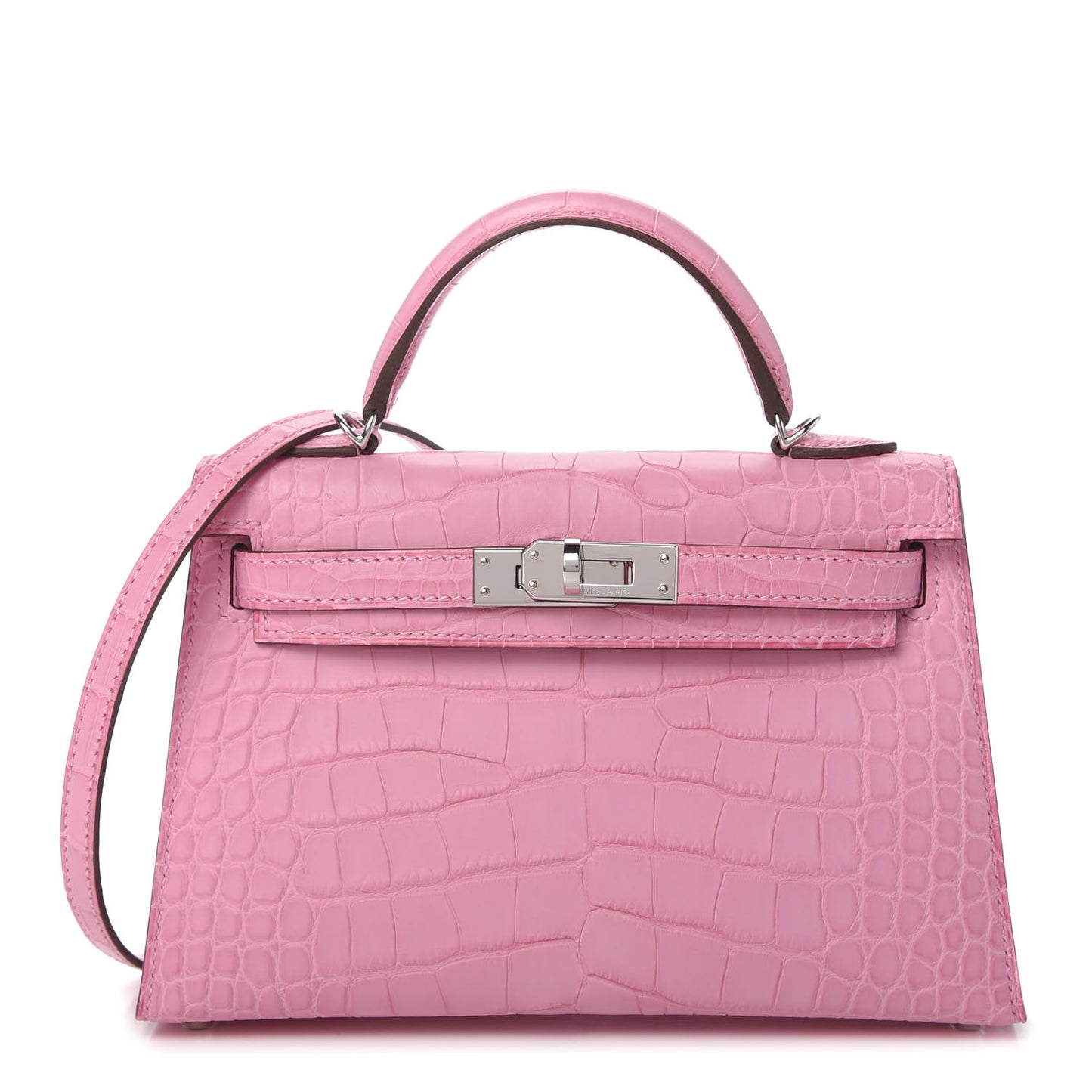 Matte Alligator Mini Kelly Sellier 20 5P Pink