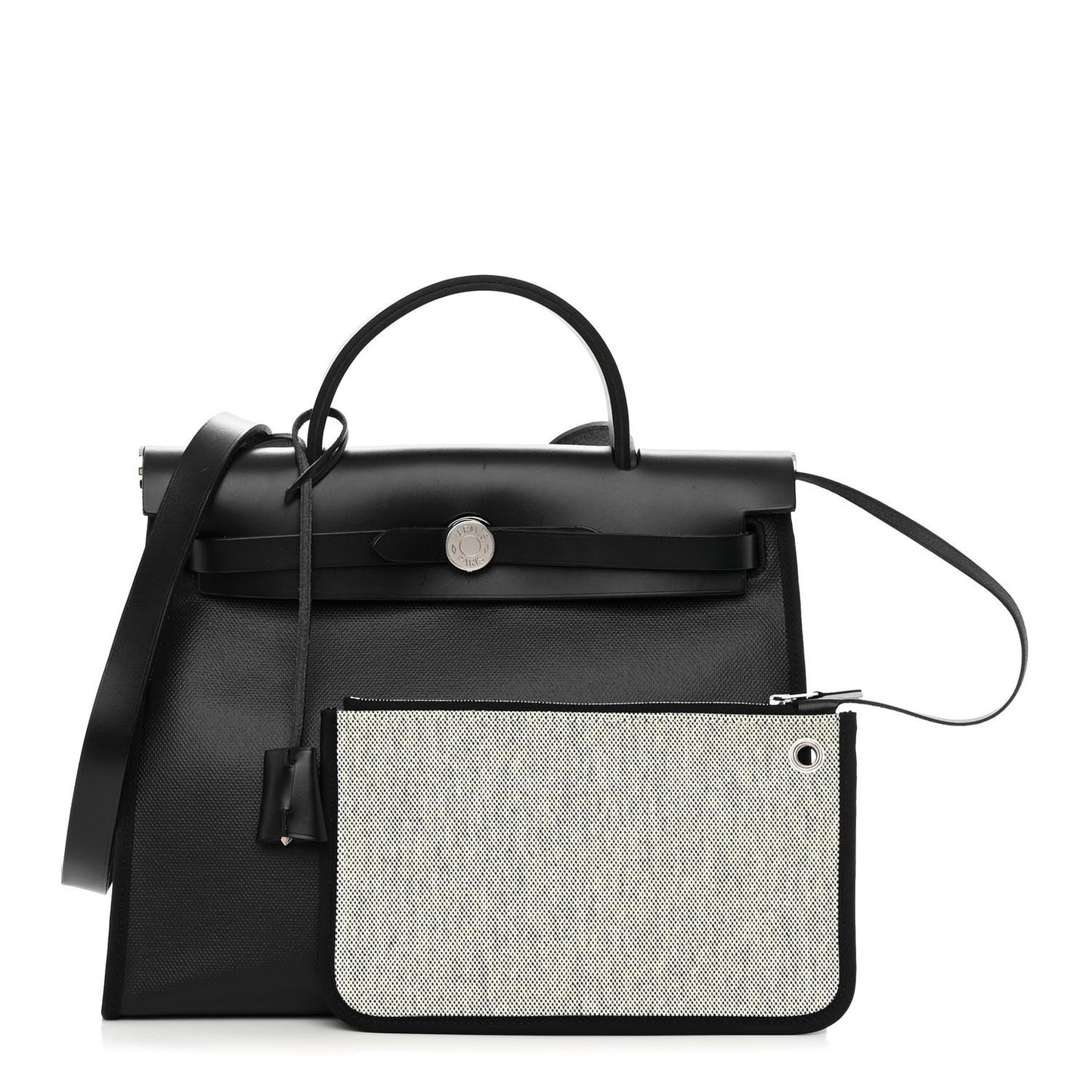 Toile H Berline Vache Hunter Herbag Zip PM 31 Black Ecru