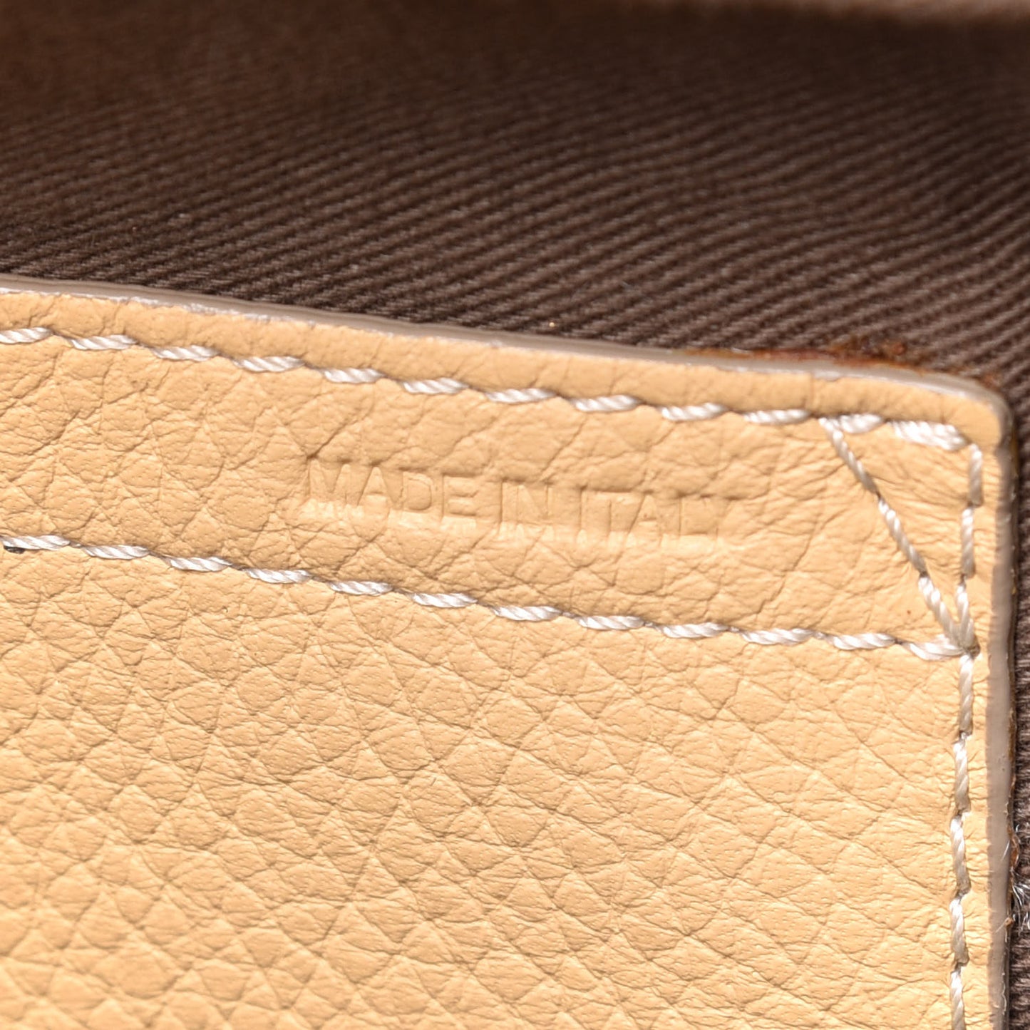 Grained Calfskin Medium Marcie Saddle Bag Sunlight