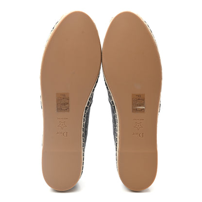 Christian Dior Lurex Embroidered Mizza Granville Espadrille 40 Black 5 of 8