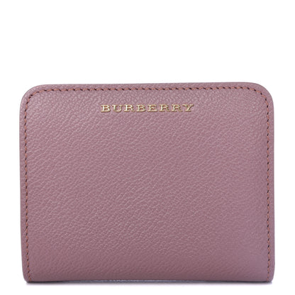 Burberry Grainy Calfskin Compact Wallet Pink 1 of 6