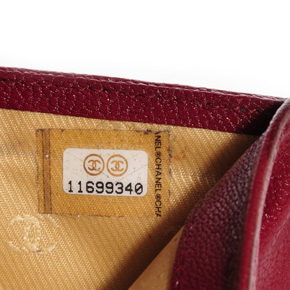 Chanel Goatskin CC ID Compact Wallet Red 6 of 7