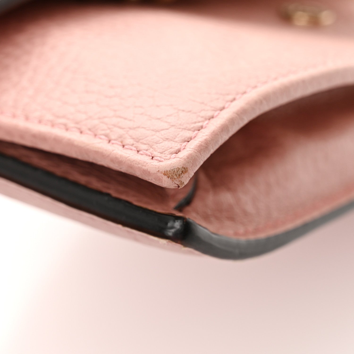Gucci Dollar Calfskin Interlocking G Chain Wallet Soft Pink 11 of 17