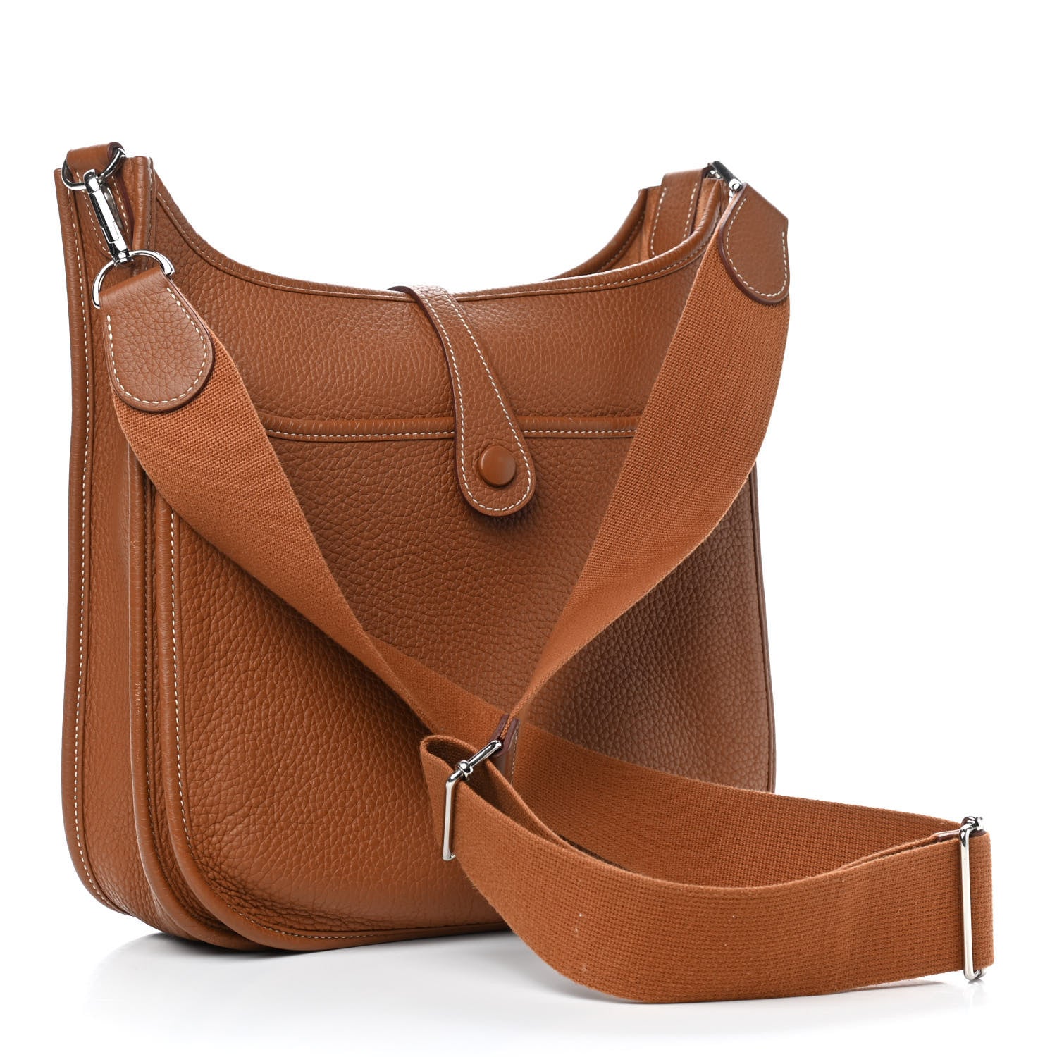 Hermes Taurillon Clemence Evelyne III PM Gold 2 of 9