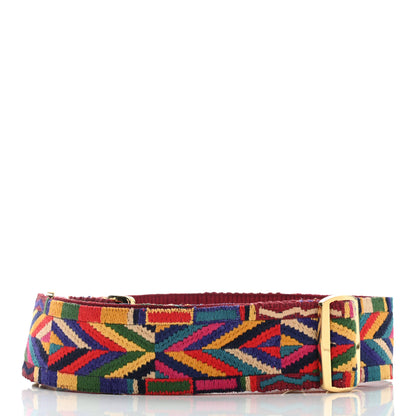 Valentino Garavani Canvas Native Couture 1975 Embroidered Rockstud Guitar Strap Multicolor 2 of 8