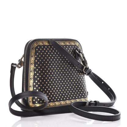Gucci X SEGA Calfskin GUCCY Stars Mini Dome Shoulder Bag Black Gold 3 of 9