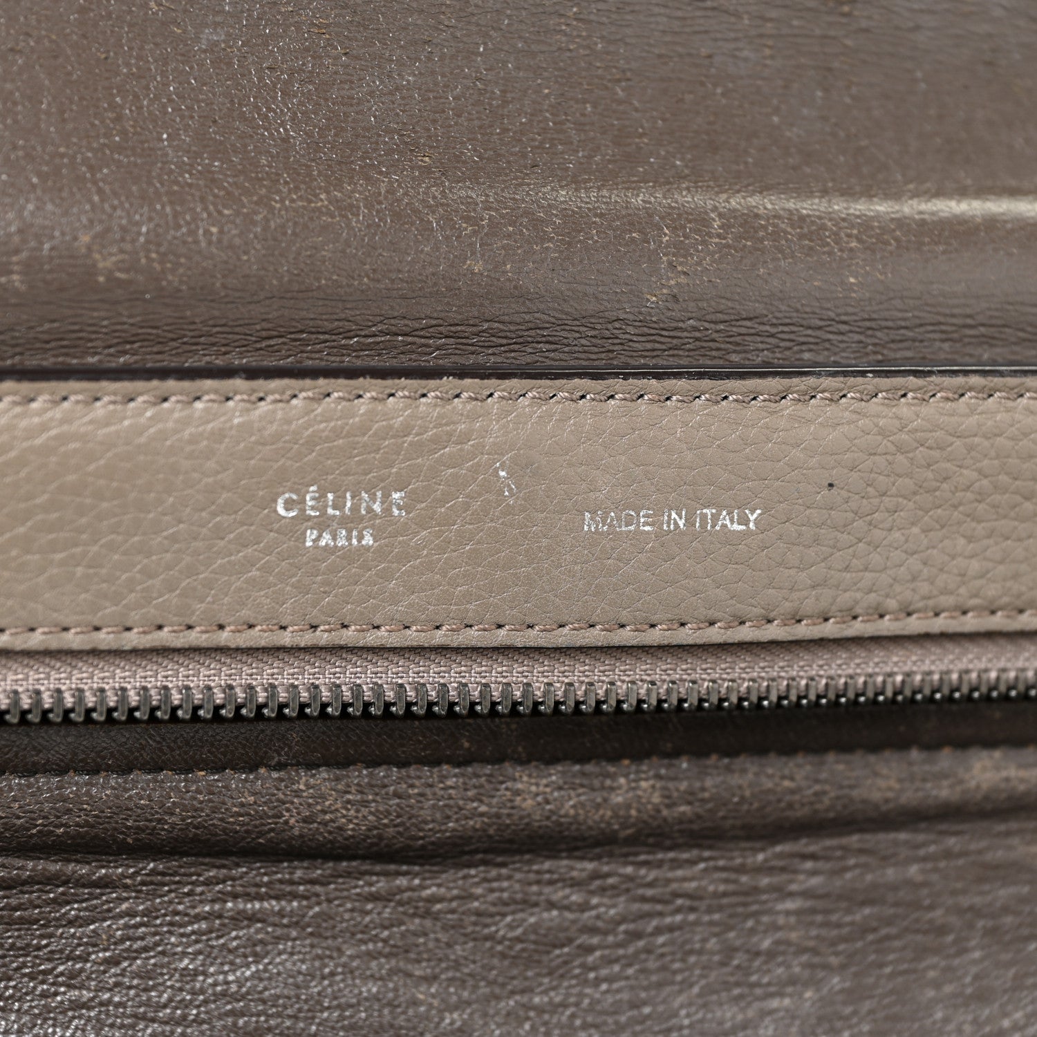 Celine Smooth Calfskin Suede Large Tri-Color Trapeze Brown 6 of 24