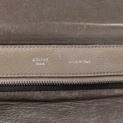 Celine Smooth Calfskin Suede Large Tri-Color Trapeze Brown 6 of 24