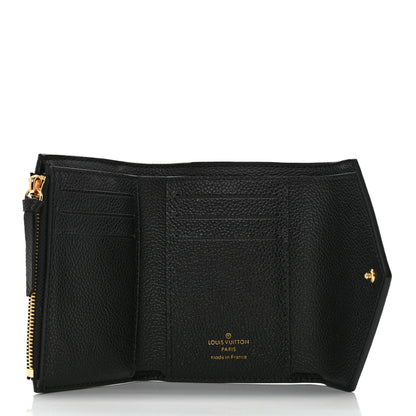 Louis Vuitton Empreinte Monogram Giant Victorine Wallet Black Beige 6 of 11