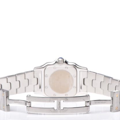 Cartier Stainless Steel 18K Yellow Gold 24mm Santos De Cartier Galbee Quartz Watch 8 of 12