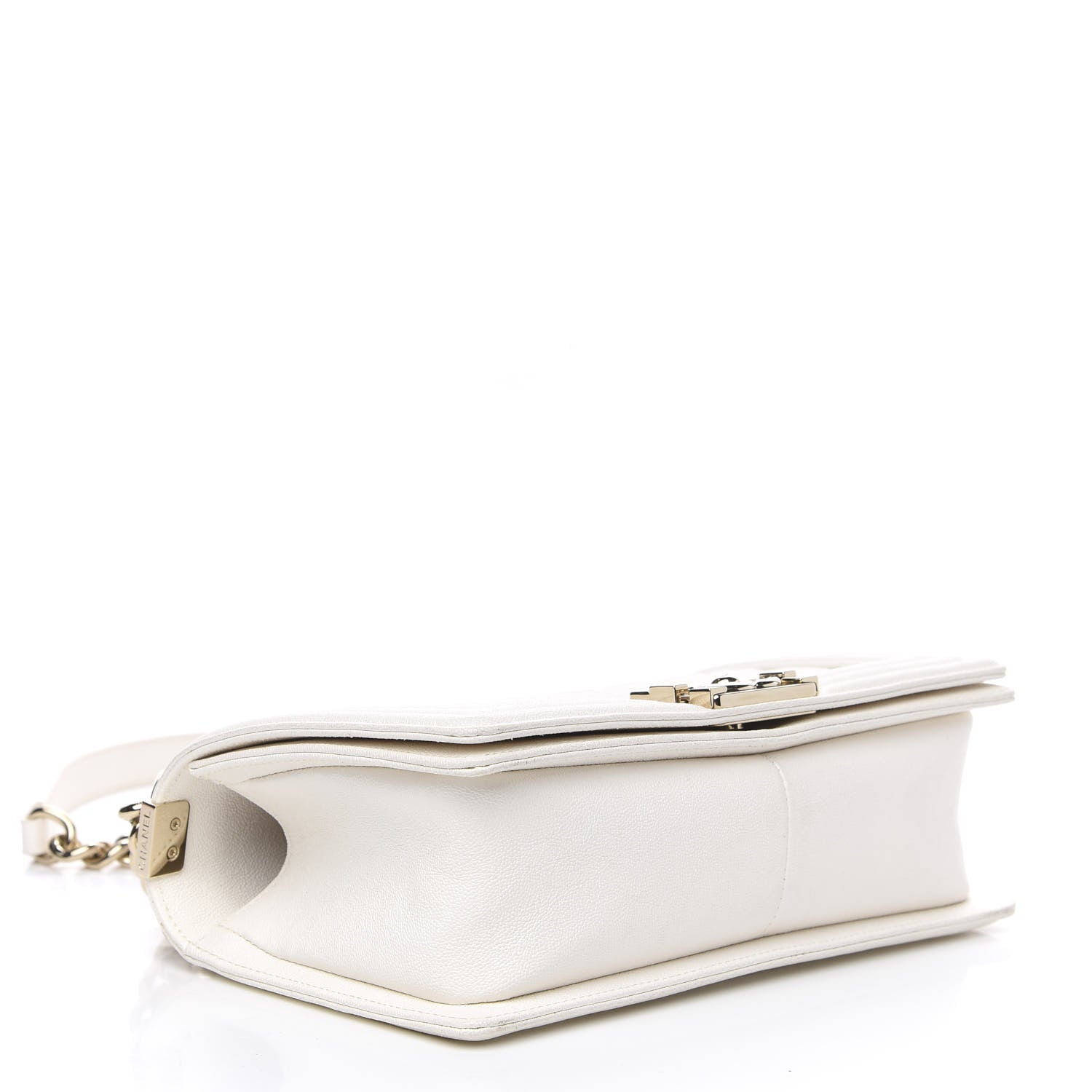 Chanel Caviar Quilted Medium Boy Flap Ivory 4 of 11