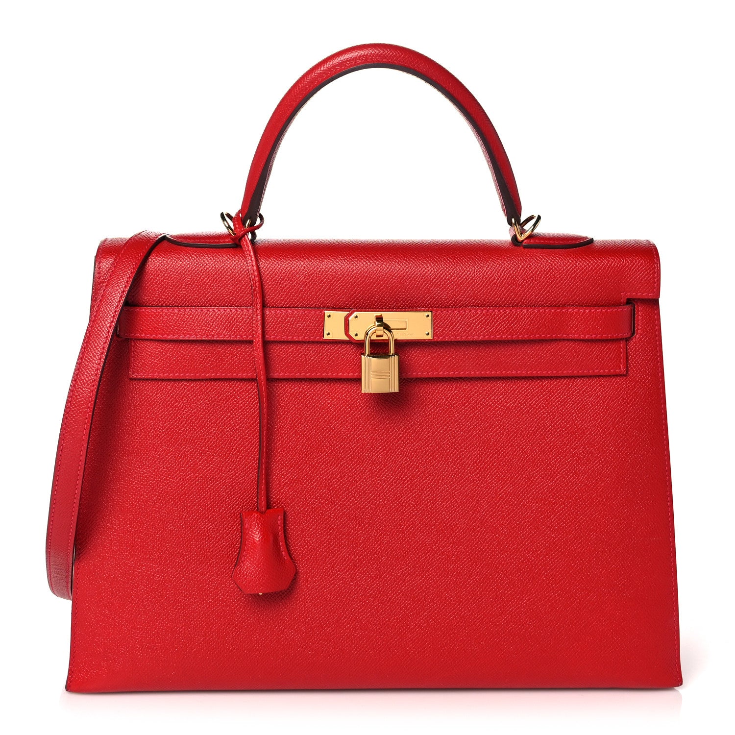 Hermes Epsom Kelly Sellier 35 Rouge Casaque 1 of 35
