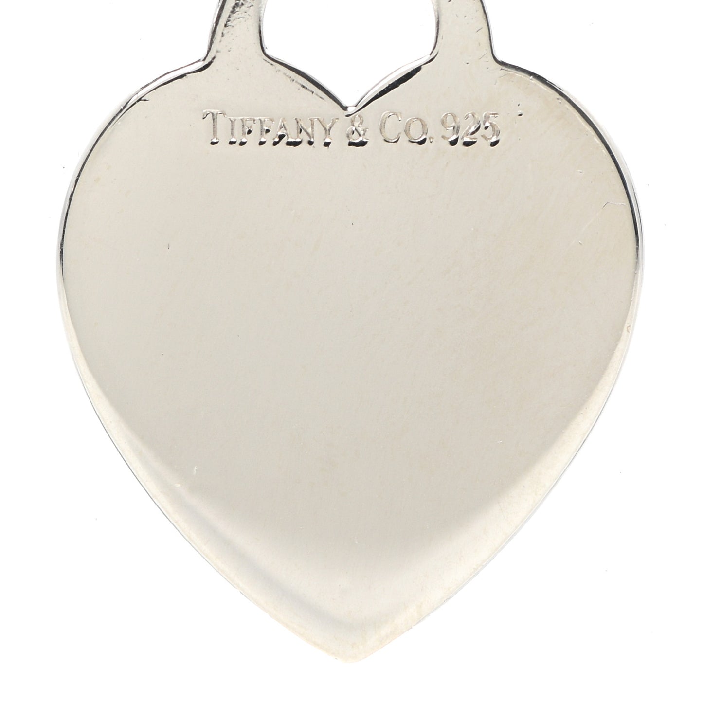 Sterling Silver Heart Tag Charm Bracelet