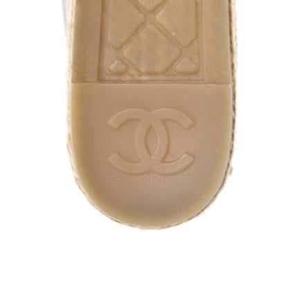 Chanel Lambskin CC Espadrilles 36 Navy Black 7 of 11
