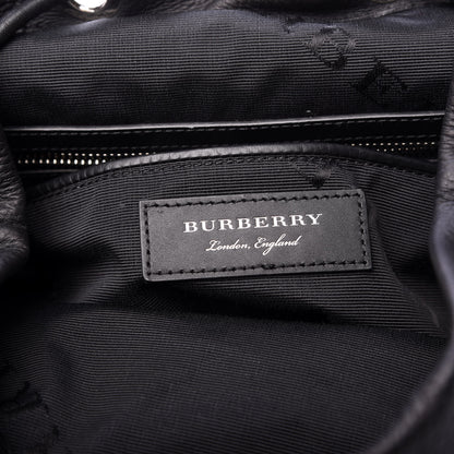 Burberry Deerskin Medium Rucksack Backpack Black 7 of 9