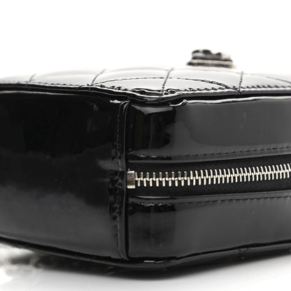 Chanel Patent Quilted Clutch With Chain Black 10 of 11