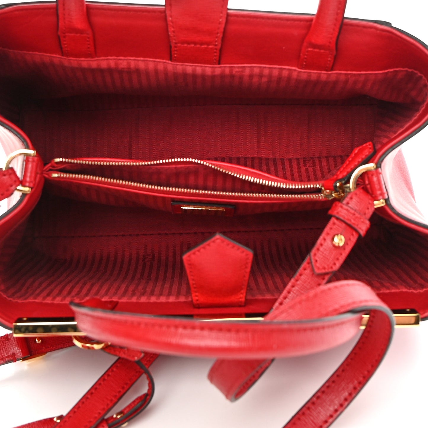 Vitello Elite Flamingo Petite 2Jours Tote Mattone