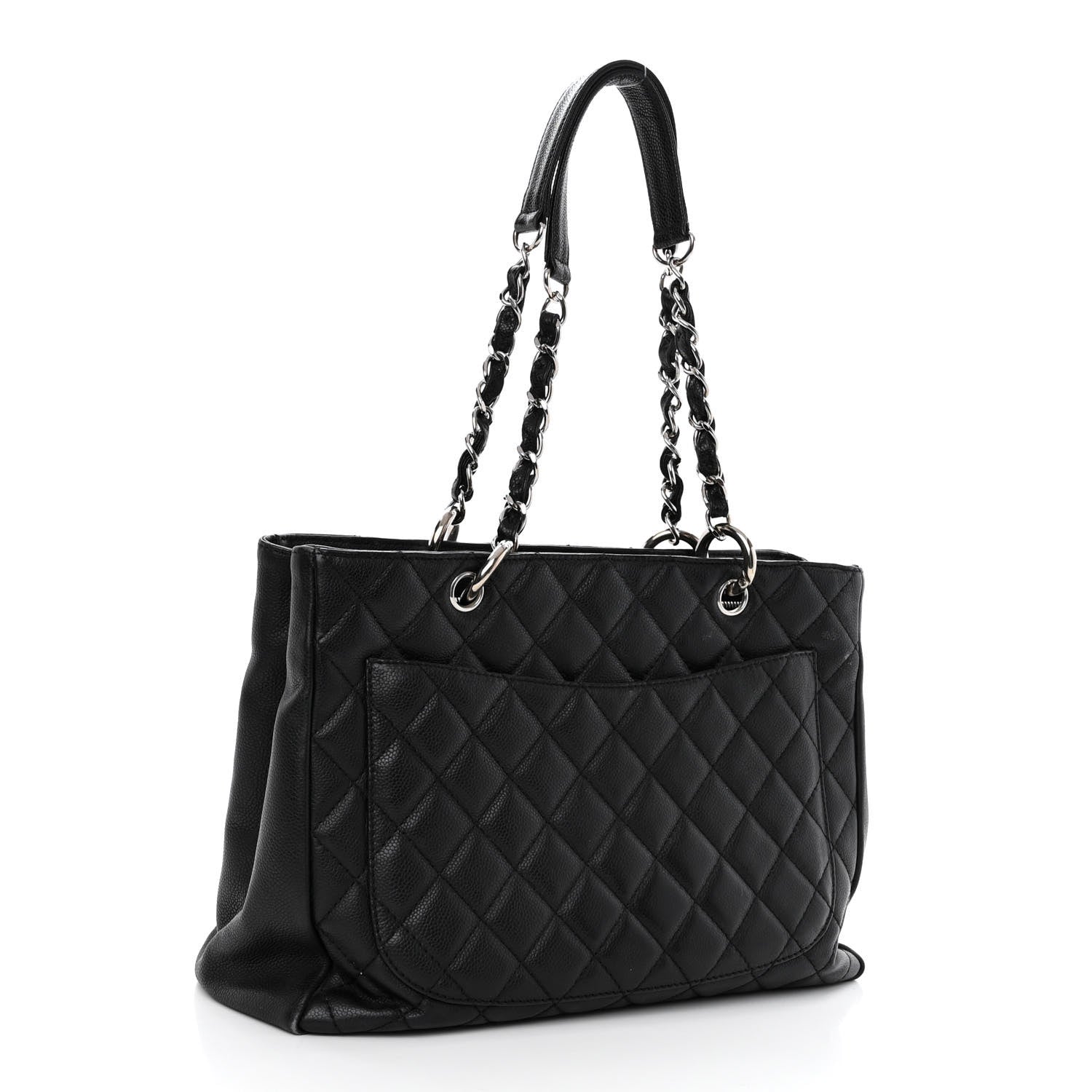 Chanel Caviar Quilted Grand Shopping Tote GST Black 3 of 13