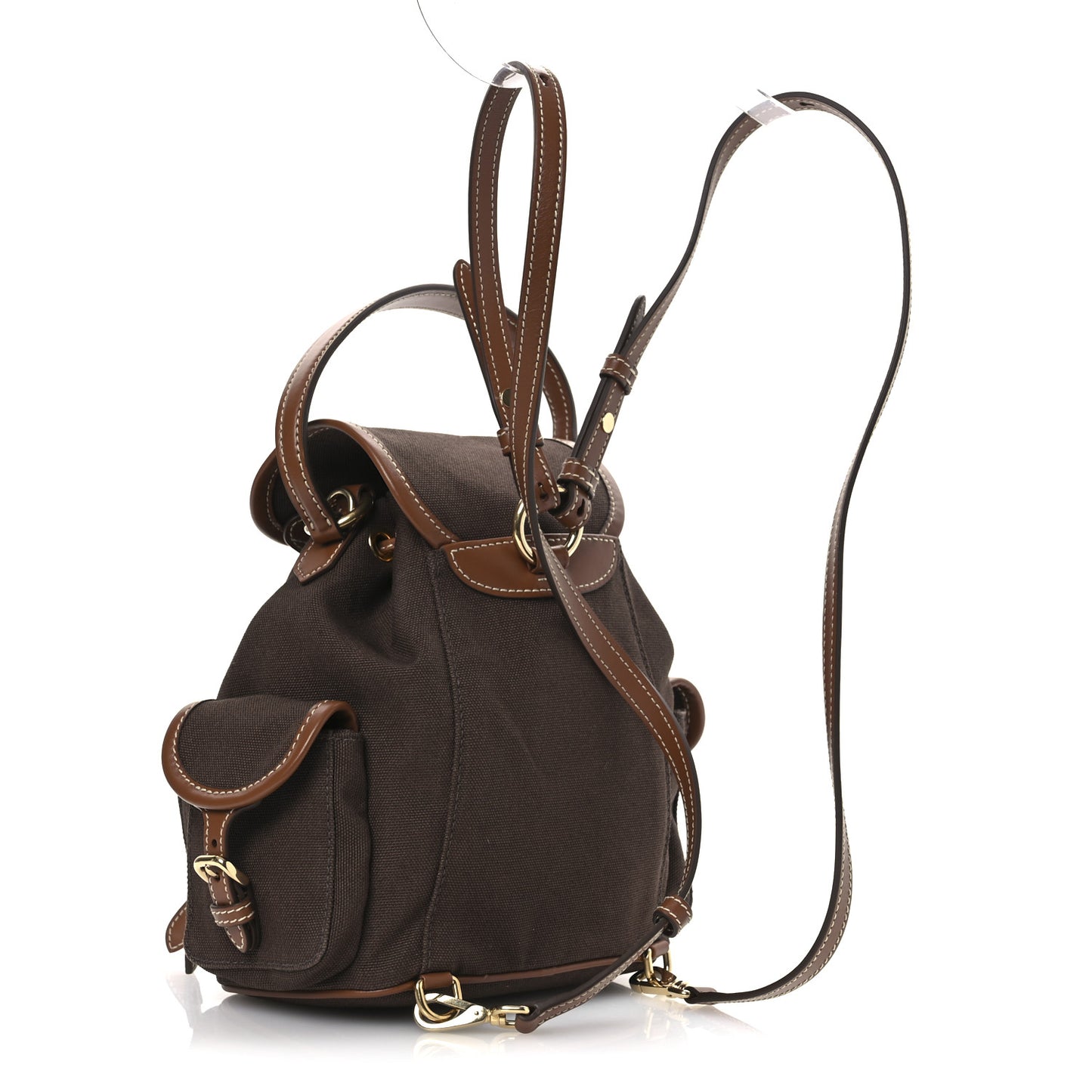 Canapa Soft Calfskin Mini Backpack Cocoa Brown Brandy