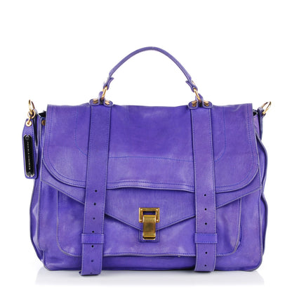 Proenza Schouler Lambskin Large PS1 Satchel Purple Rain 1 of 8