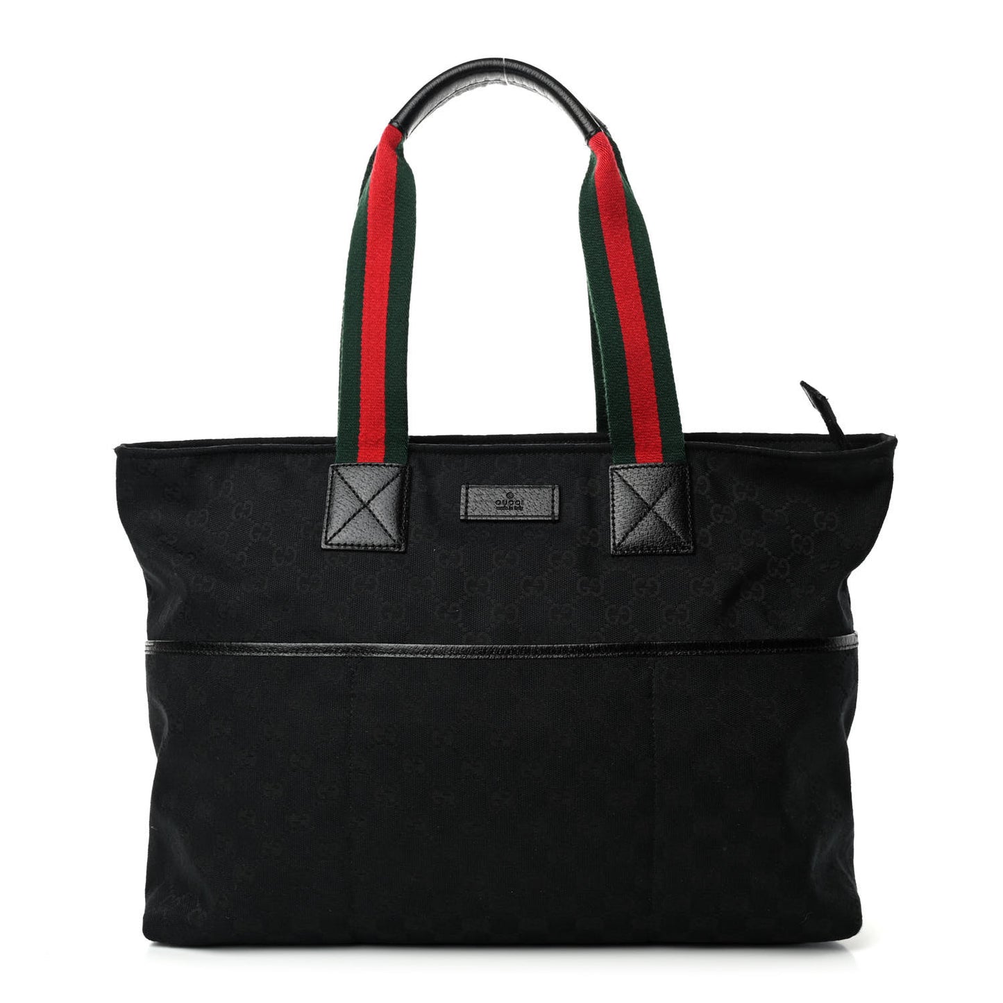 Monogram Web Large Diaper Tote Black
