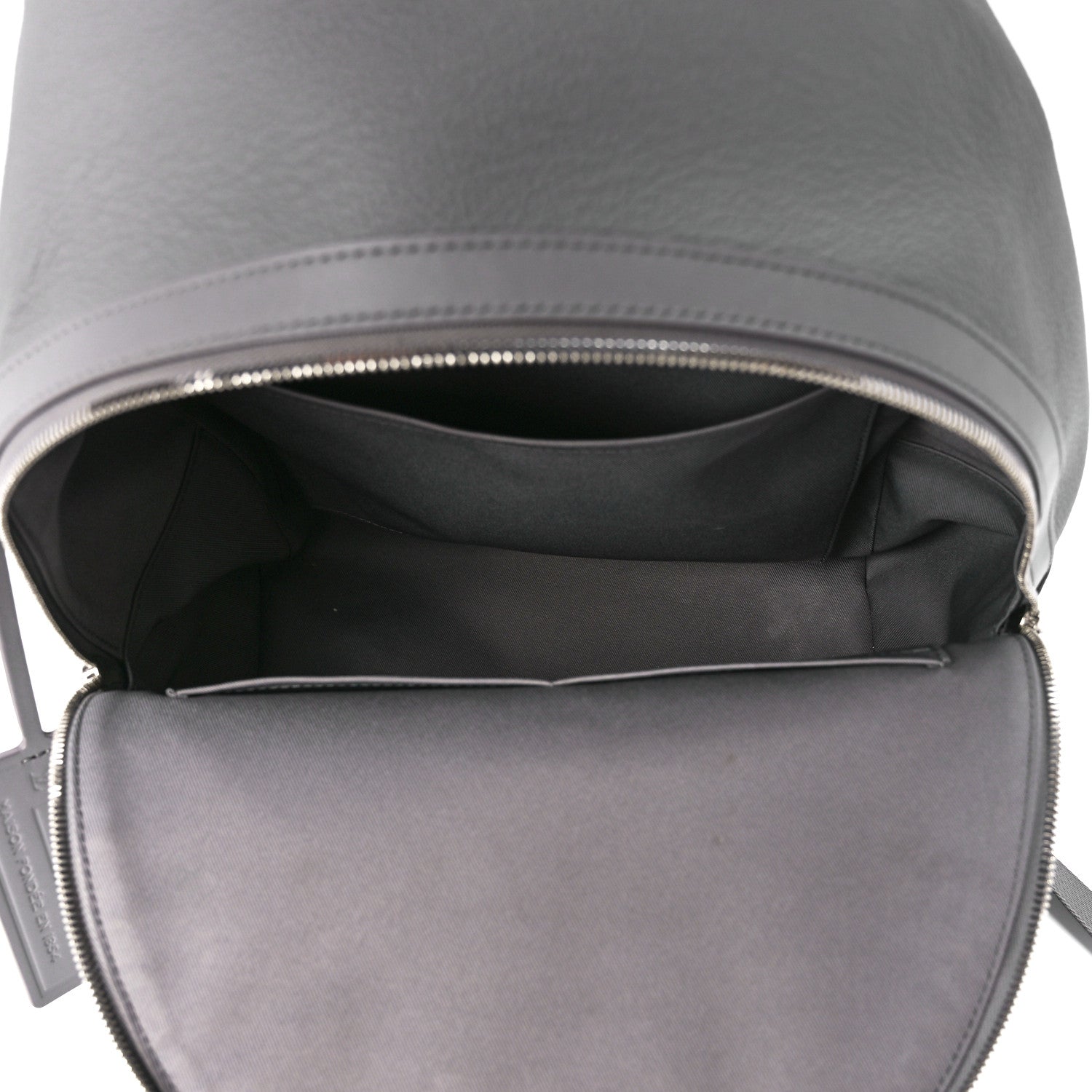 Louis Vuitton Grained Calfskin Aerogram Takeoff Backpack Grey 5 of 13