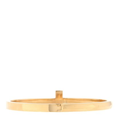 Tiffany 18K Yellow Gold Wide T T1 Hinged Bangle Bracelet 2 of 3