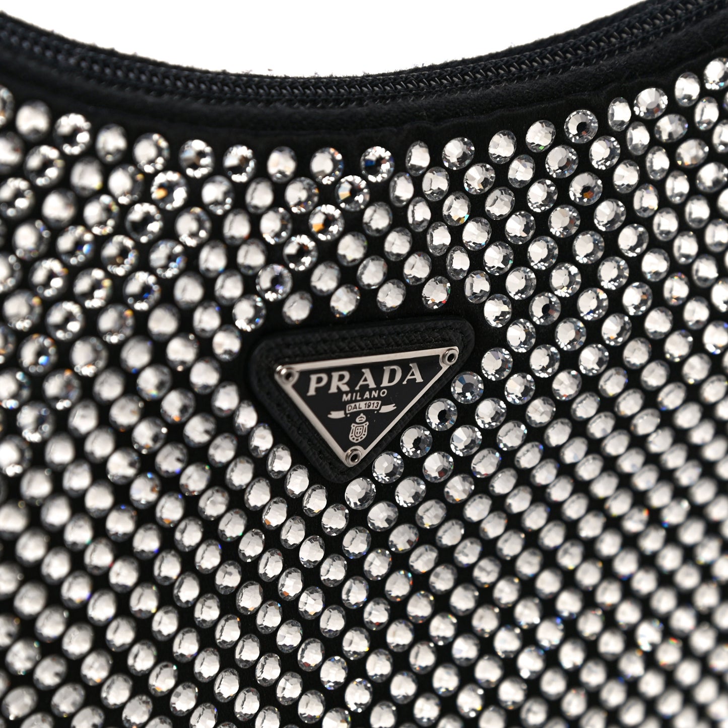 Satin Crystal Mini Re-Edition 2000 Bag Cristal