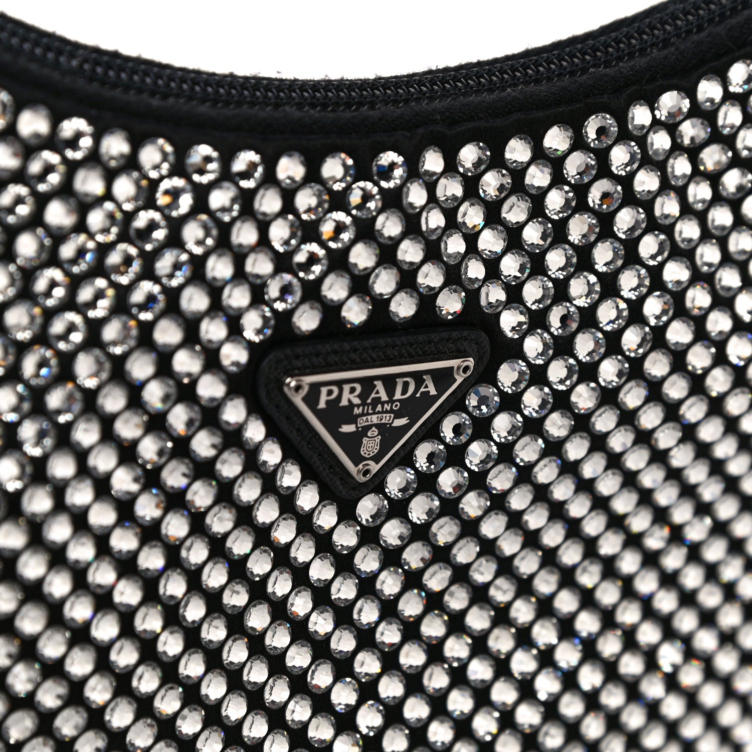 Prada Satin Crystal Mini Re-Edition 2000 Bag Cristal 10 of 13