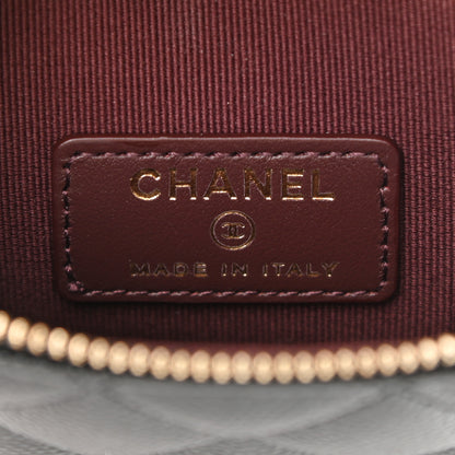 Chanel Caviar Quilted Phone Holder With Chain Black 5 of 10