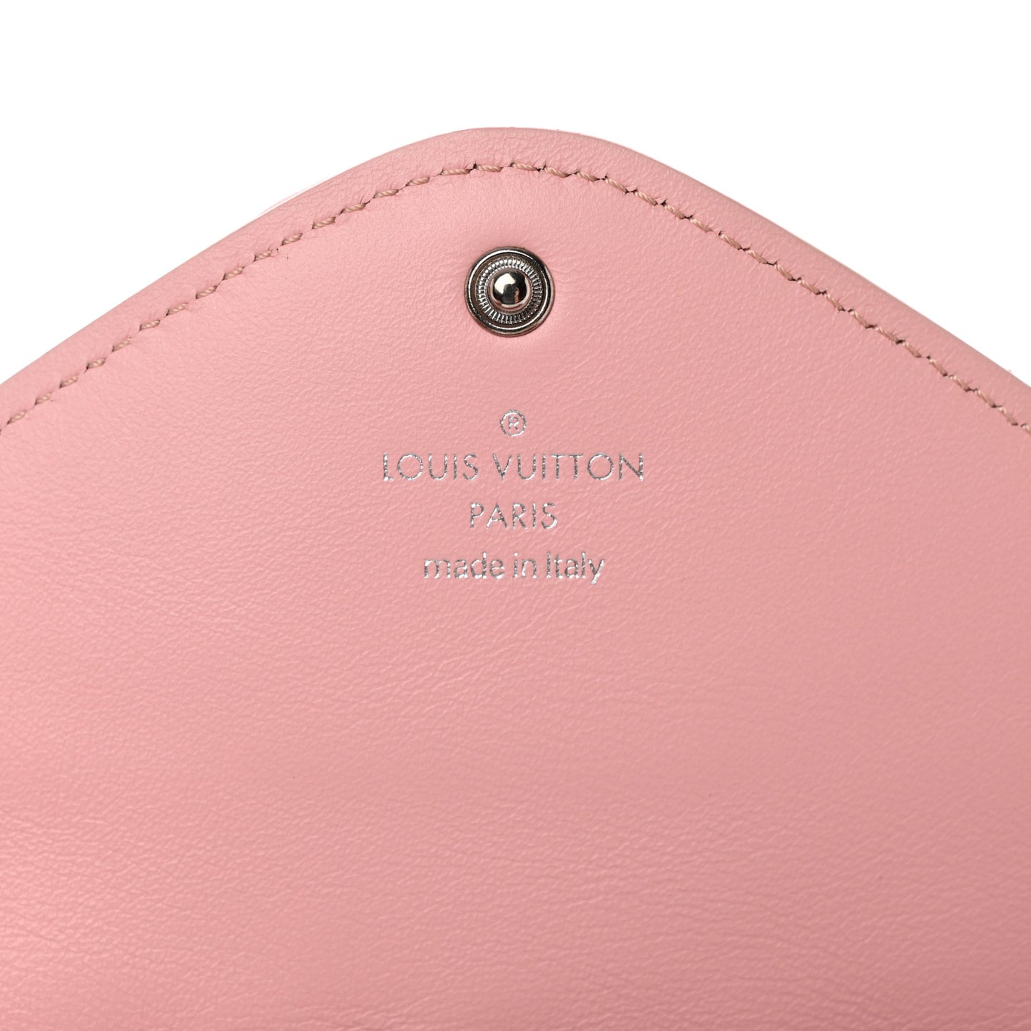 Calfskin New Wave Long Wallet Smoothie Pink