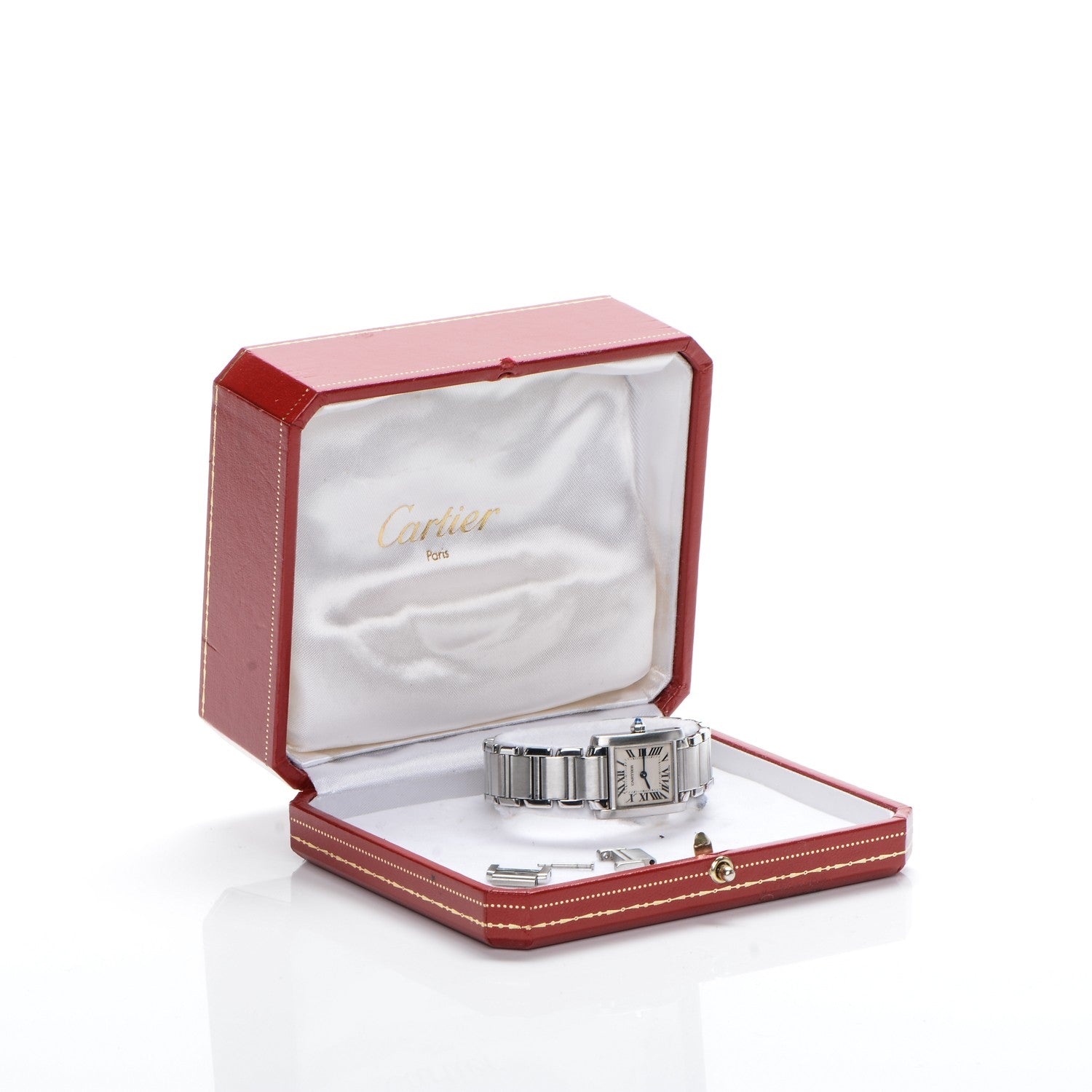 Cartier Stainless Steel 20mm Tank Francaise Quartz Watch 8 of 8
