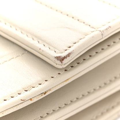 Saint Laurent Calfskin Matelasse Victoire Chain Wallet Black 11 of 21