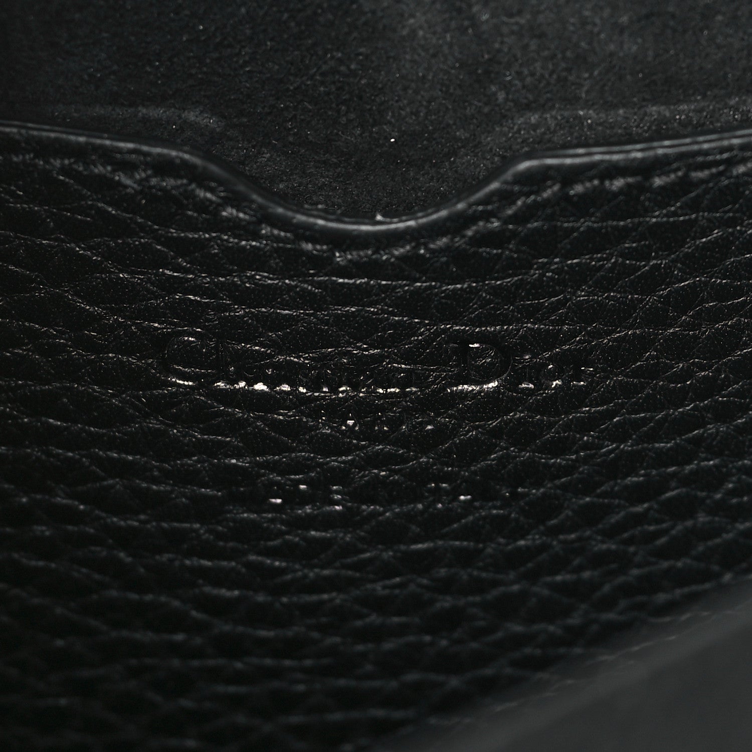Christian Dior Grained Calfskin Medium Bobby Flap Black 6 of 8