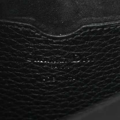 Christian Dior Grained Calfskin Medium Bobby Flap Black 6 of 8