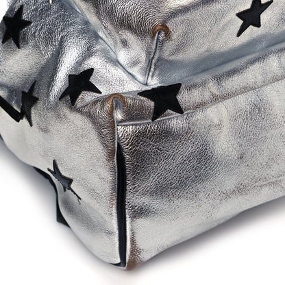 Saint Laurent Metallic Buffalo Star Hunting Backpack Silver Black 6 of 11
