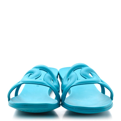 Hermes Rubber Aloha Sandals 39 Bleu Vif 2 of 9