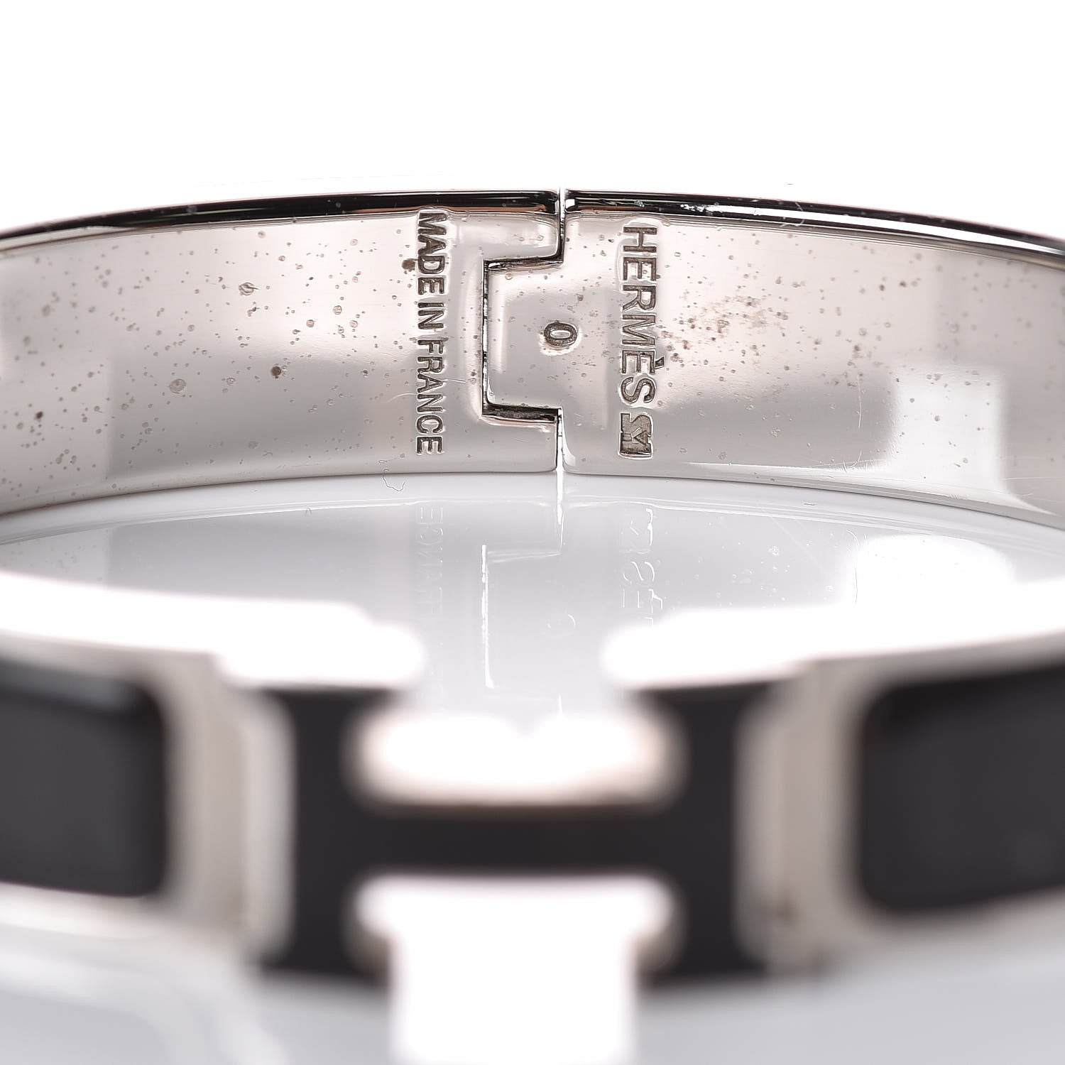 Hermes Enamel Narrow Clic Clac H Bracelet PM Black 4 of 7