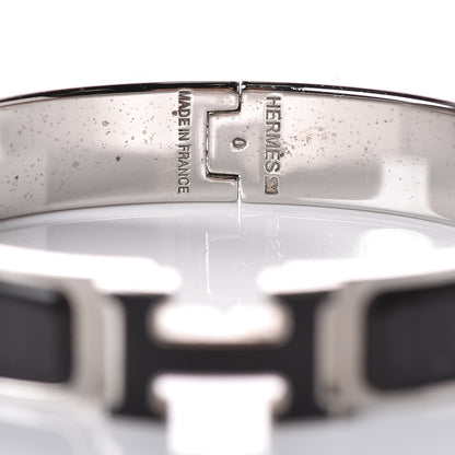 Hermes Enamel Narrow Clic Clac H Bracelet PM Black 4 of 7
