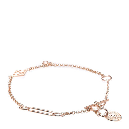 Hermes 18K Rose Gold Diamond Gambade Bracelet SH 7 of 11
