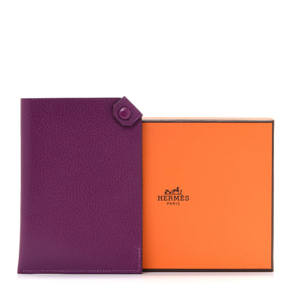 Hermes Chevre Mysore Tarmac Passport Holder Anemone 8 of 8